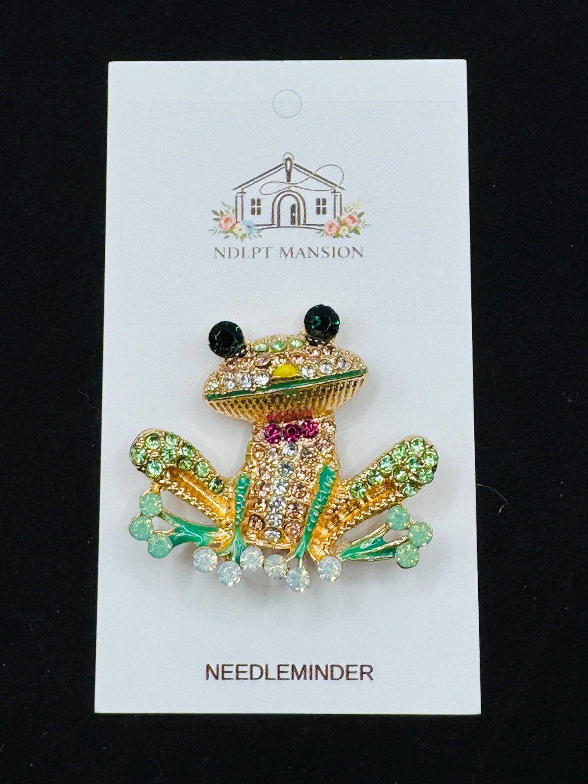 Green Frog Jeweled