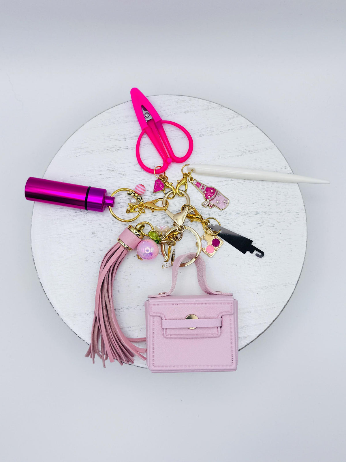 Mini Purse Bag Charm Tool Kit