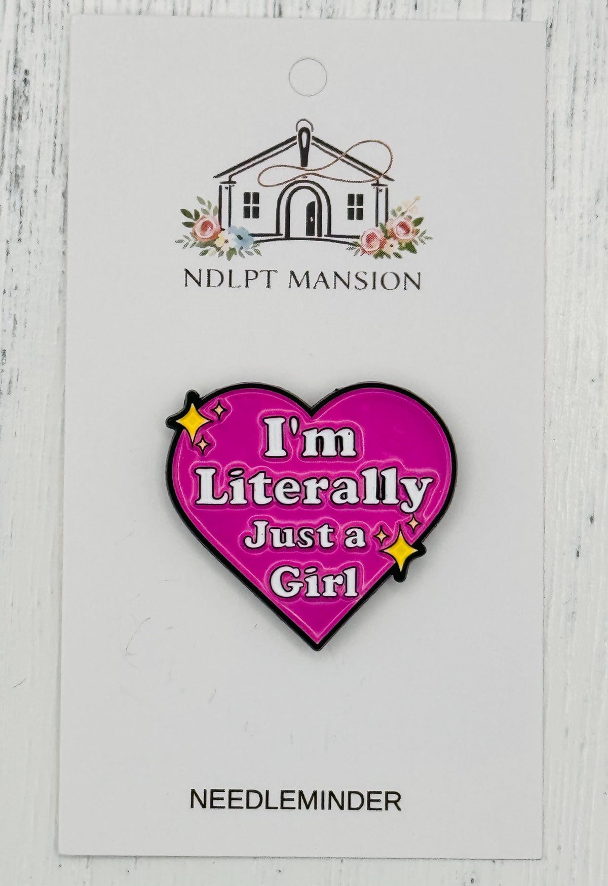 Just a Girl Heart Enamel