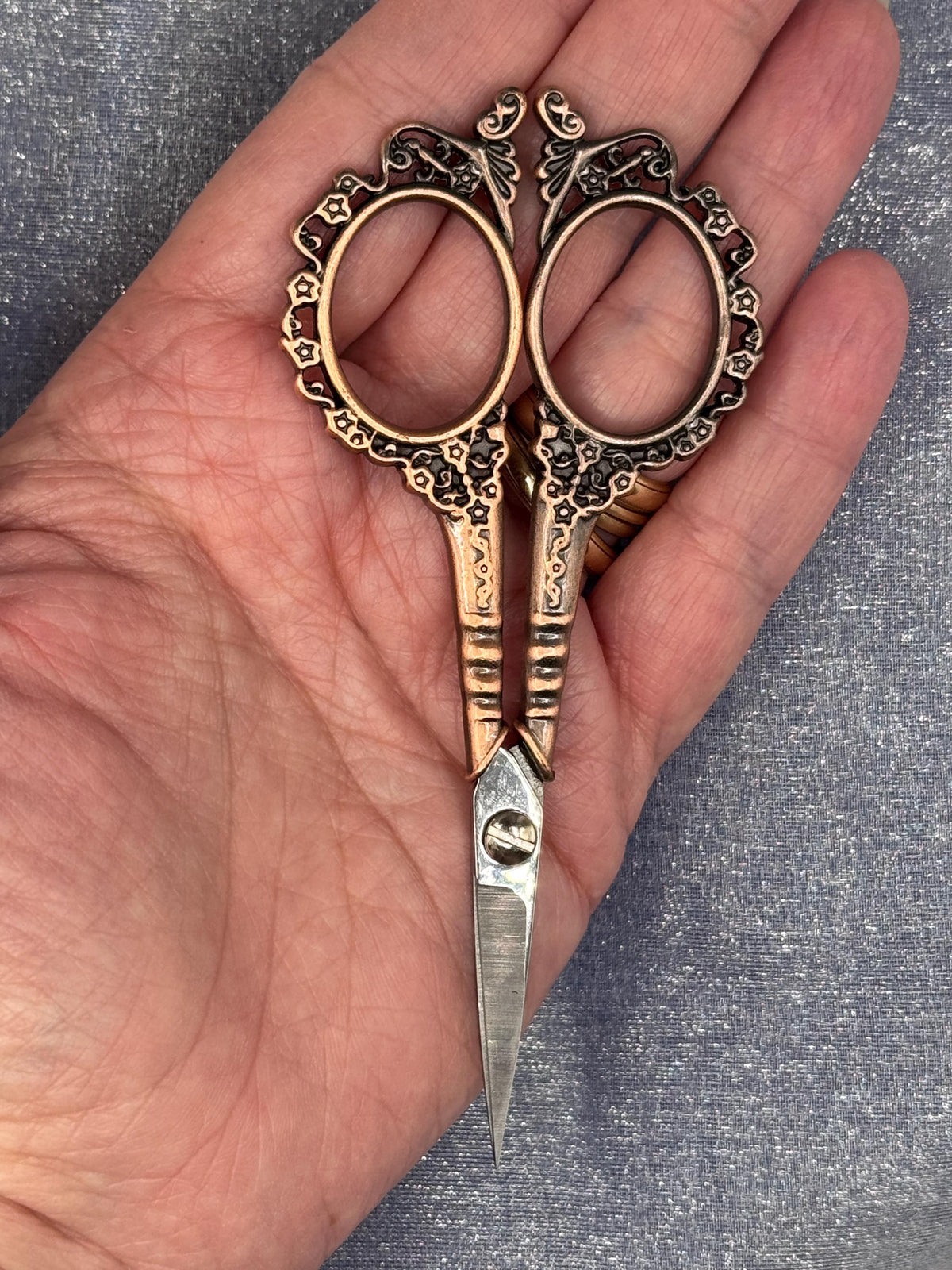Retro Zakka Antique Embroidery Scissors with Sheath