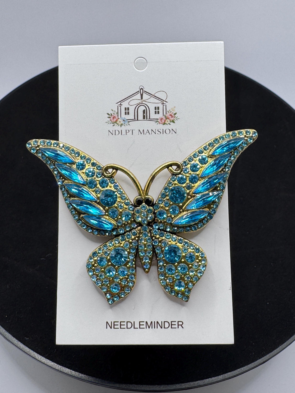 Teal Monarch Butterfly  Jeweled