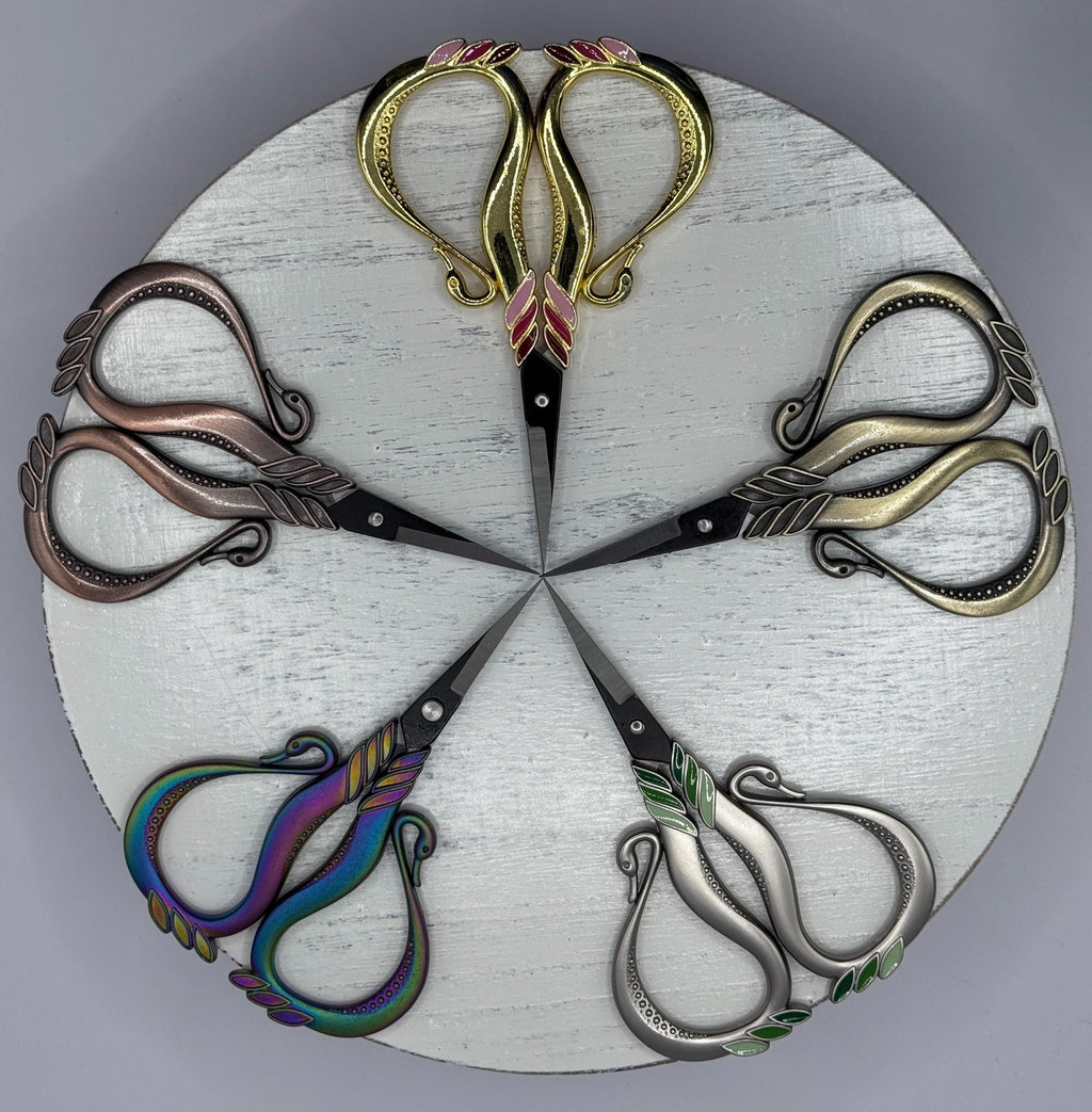 Vintage Inspired Swan Embroidery Scissors