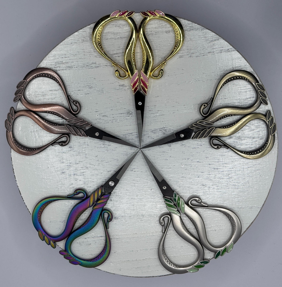 Vintage Inspired Swan Embroidery Scissors