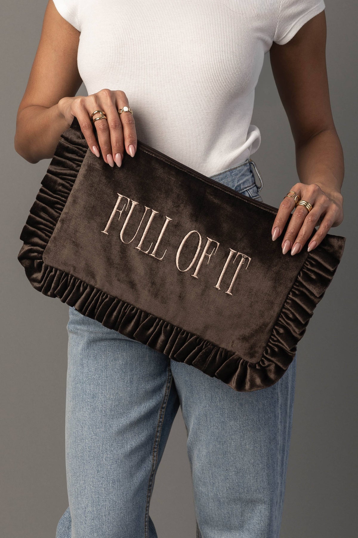 Panache Ruffle Pouch