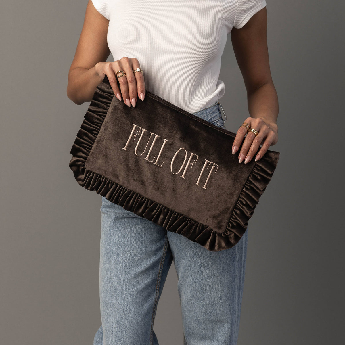 Panache Ruffle Pouch