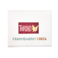 Frayme Works Thread Chicken Red 1.25"x 2.25" Mini Needlepoint Canvas