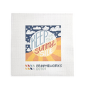 Frayme Works Keep on the Sunny Side 4x4" Needlepoint Canvas