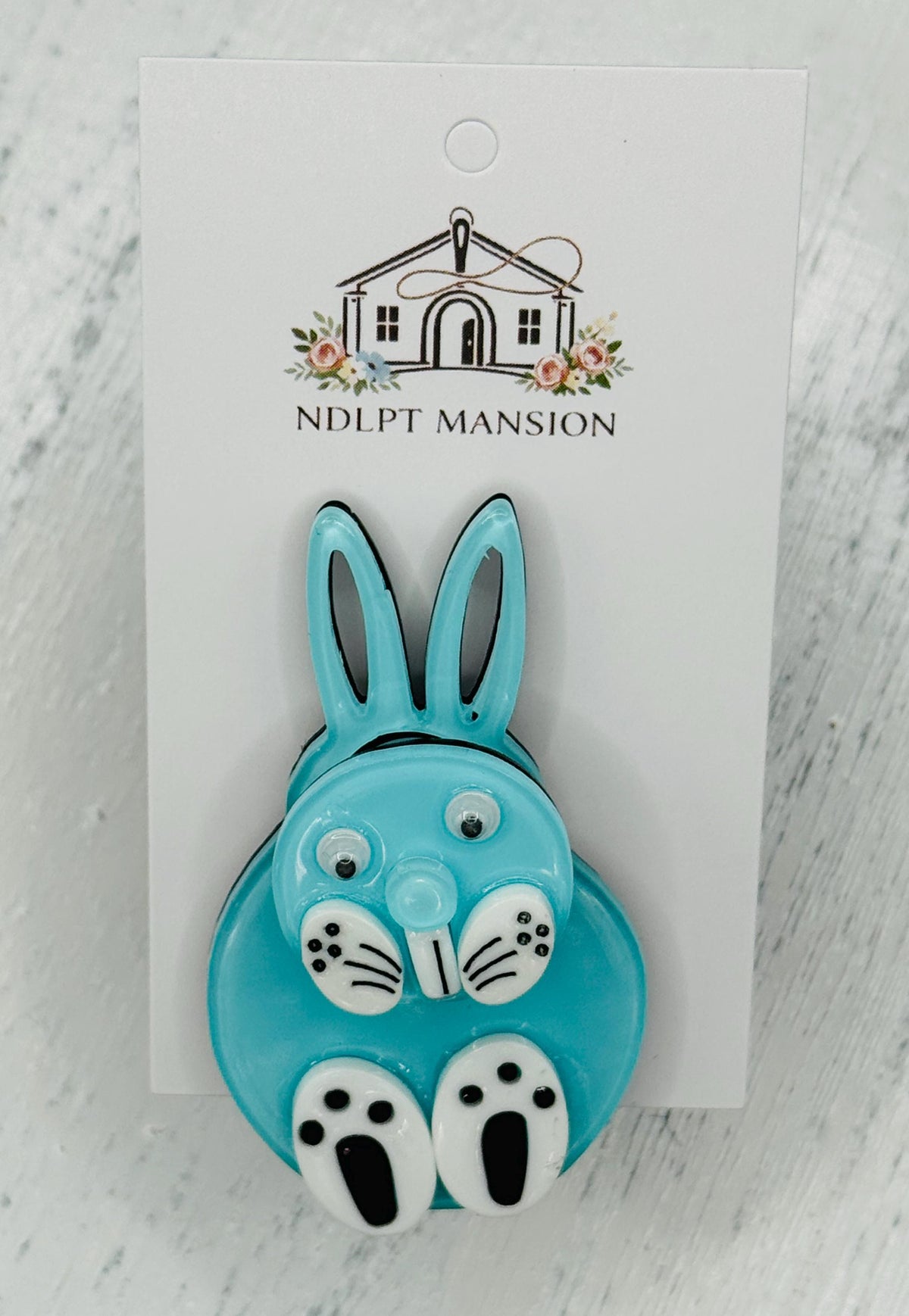 Spinner Teal Rabbit Acrylic