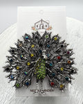 Peacock on Full Display Jeweled