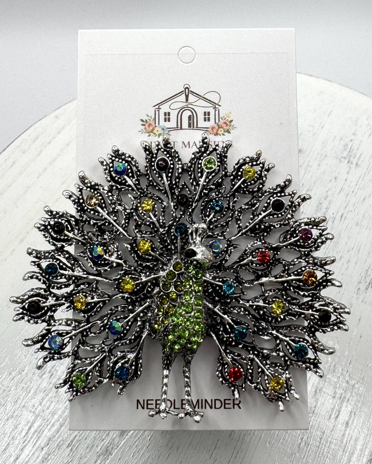 Peacock on Full Display Jeweled