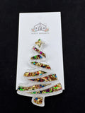 White Christmas Tree with Garland Acrylic