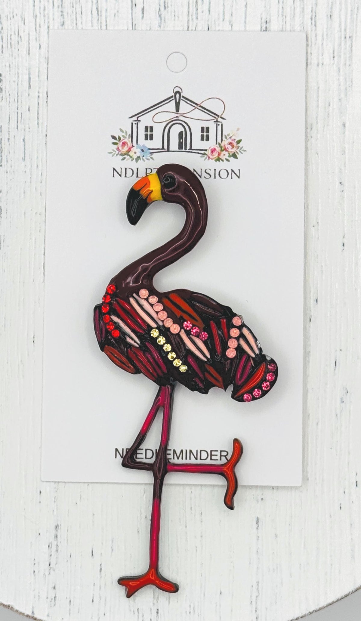 Red Flamingo Deluxe Enamel
