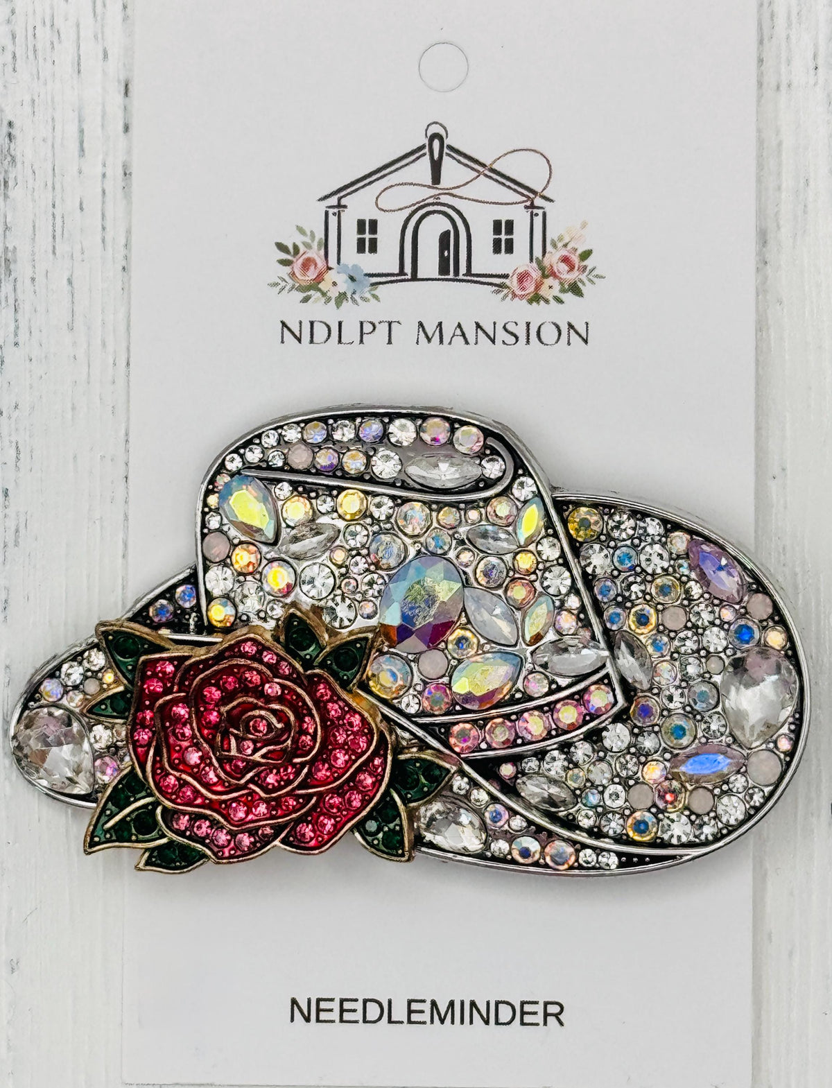 Cowboy Hat with Rose Jeweled