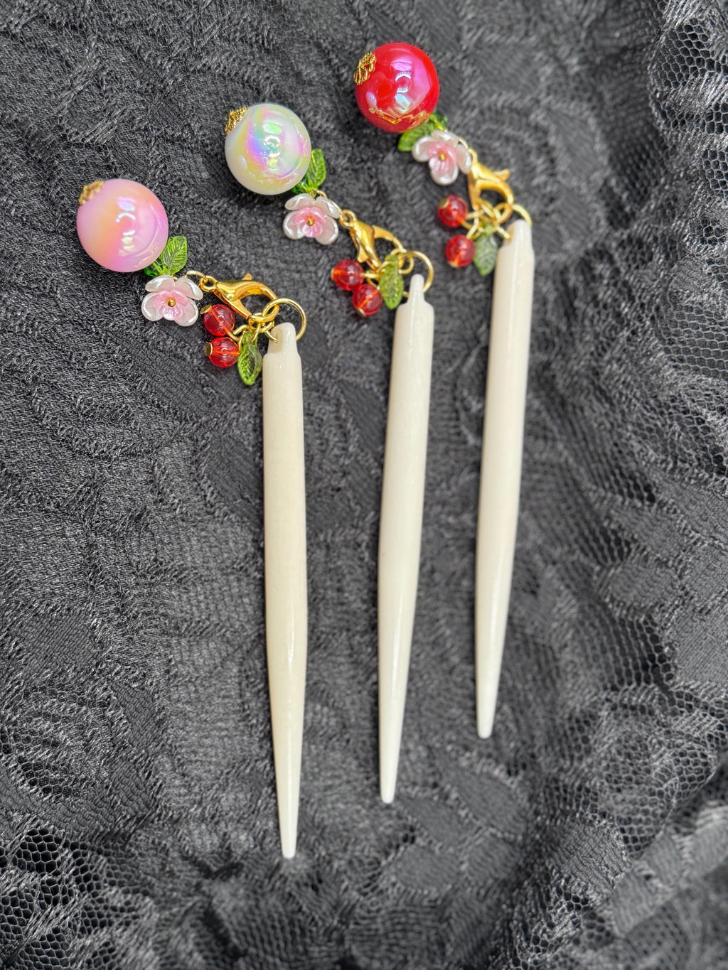 Beaded Pearl Flower LT