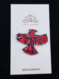 Flying Cardinal Enamel