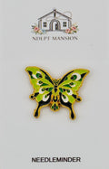 Green & Black Monarch Butterfly Enamel