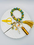 Silicone Bracelet Key Chain Tool Kit