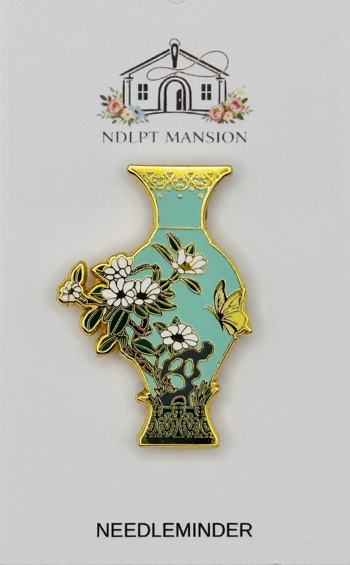 Turquoise Vase Enamel