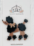 Brown & Black Poodle Acrylic