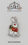 Small White Bunny Jeweled