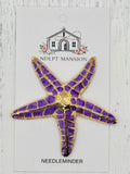 Purple Starfish Deluxe Enamel