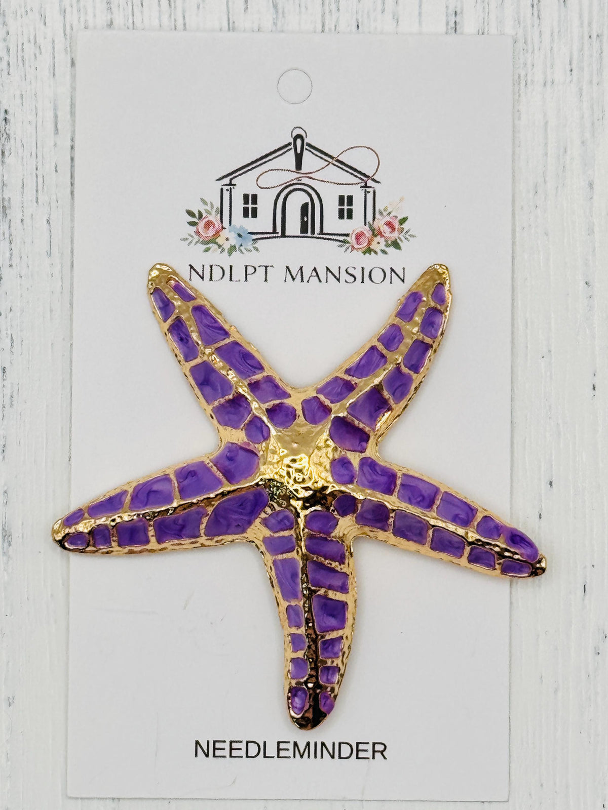 Purple Starfish Deluxe Enamel