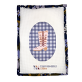 Frayme Works Cowgirl Boot 4.25" x 7.25" Oval Needlepoint Canvas