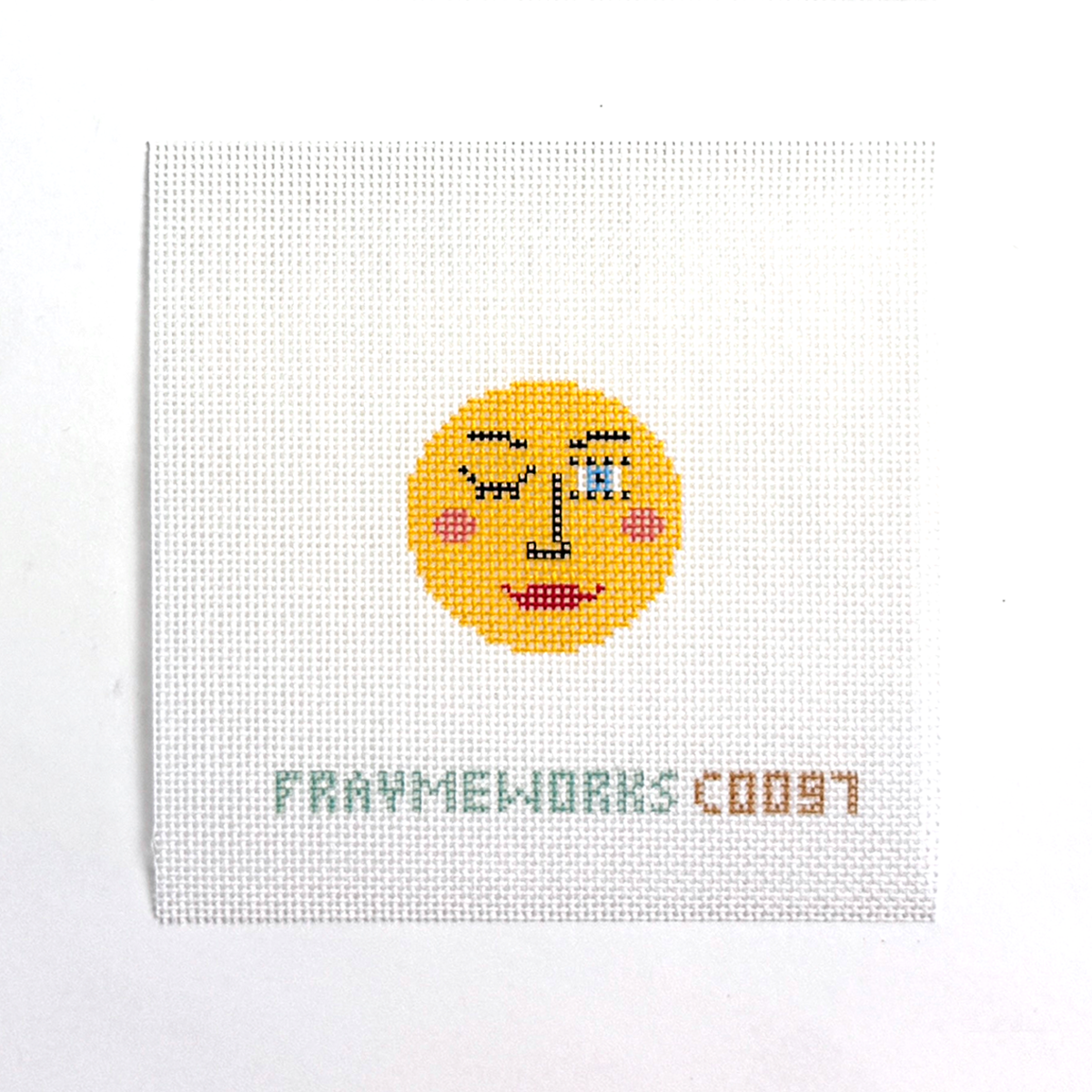 Frayme Works Happy Sun Mini Needlepoint Canvas