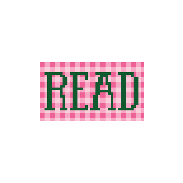 Frayme Works Plaid Read 1.25"x 2.25" Mini Needlepoint Canvas