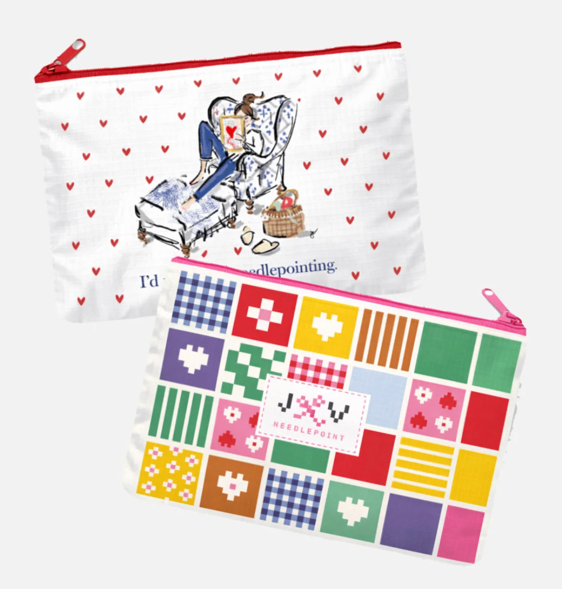 Jennifer Vallez Project Bags: I'd Rather Be Needlepointing