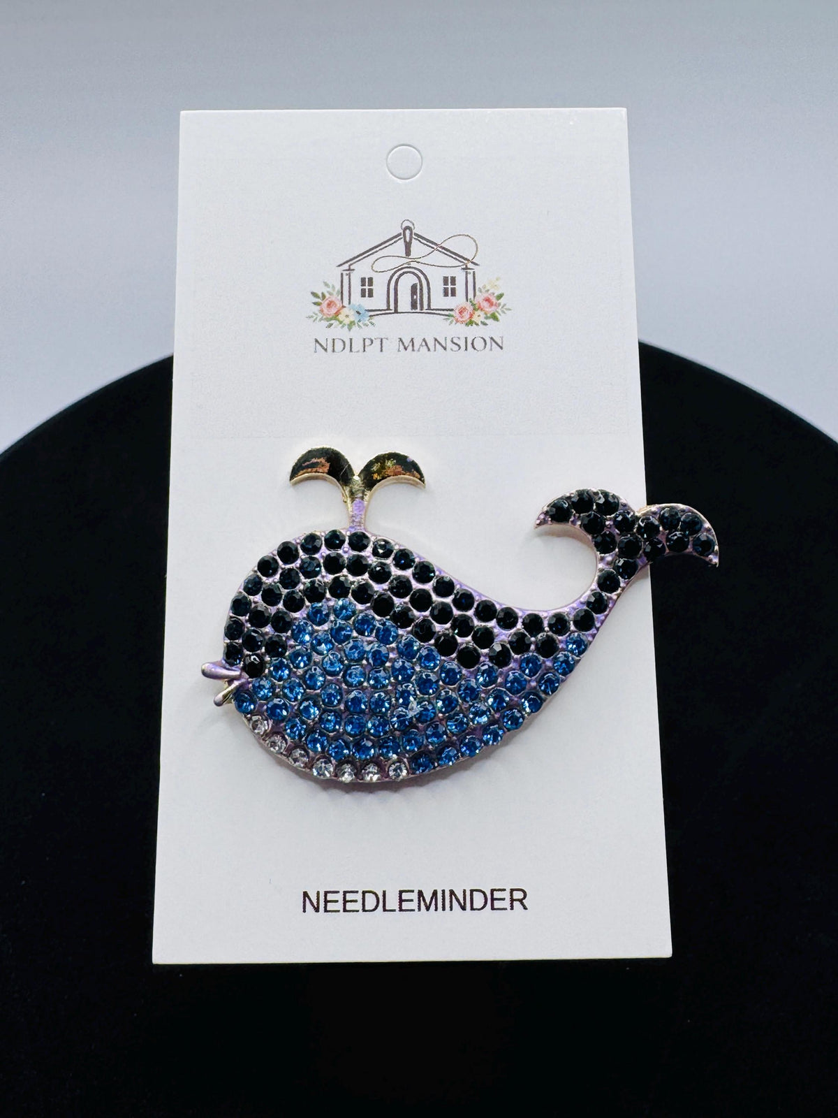 Blue Whale with Spout Jeweled