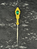 Embossed with Green Stone LT