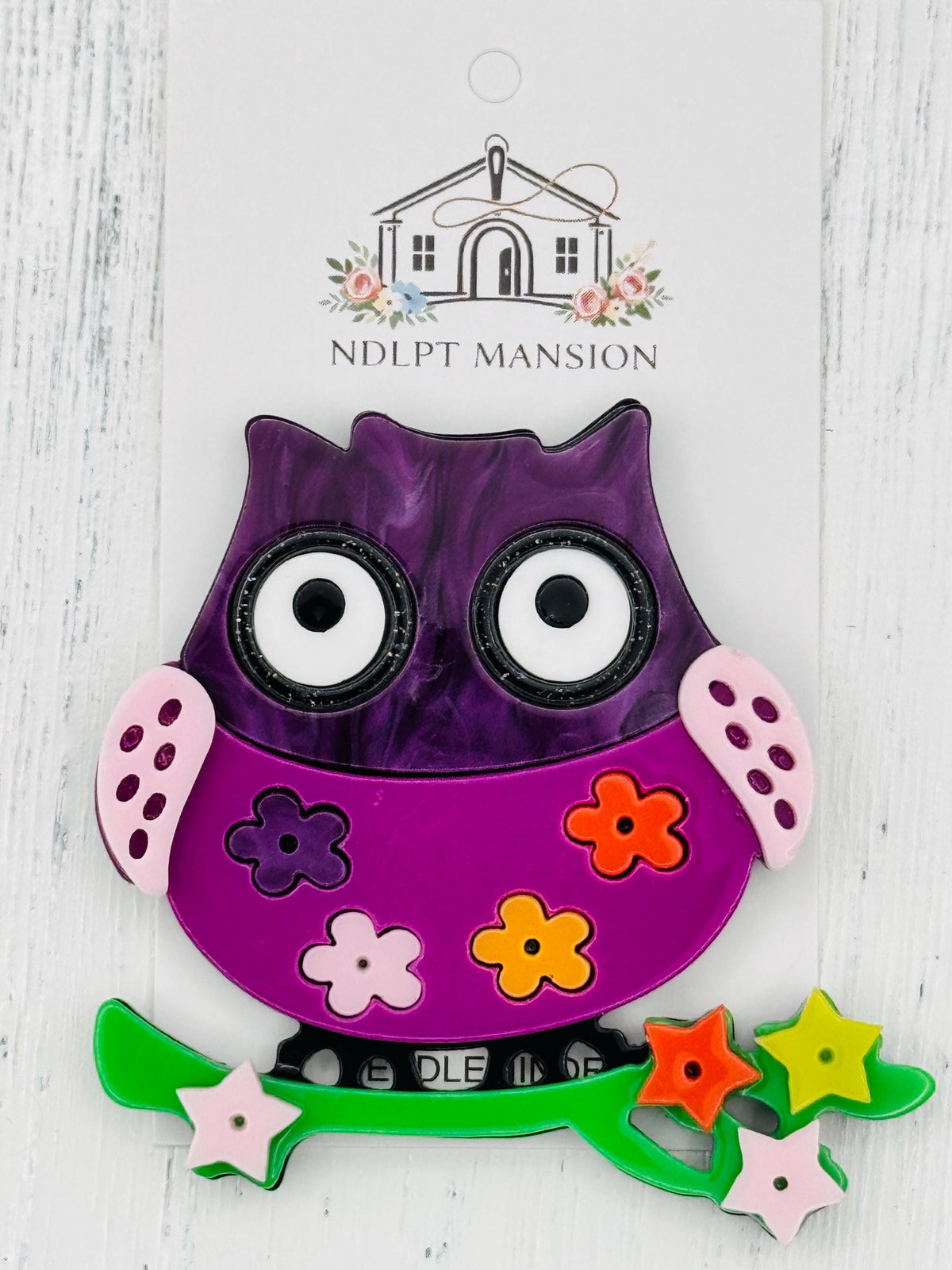 Purple Owl Acrylic