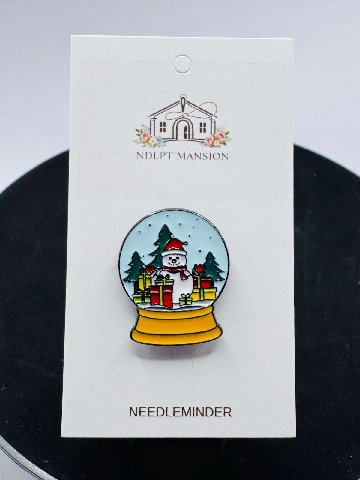 Snowglobe Snowman Enamel