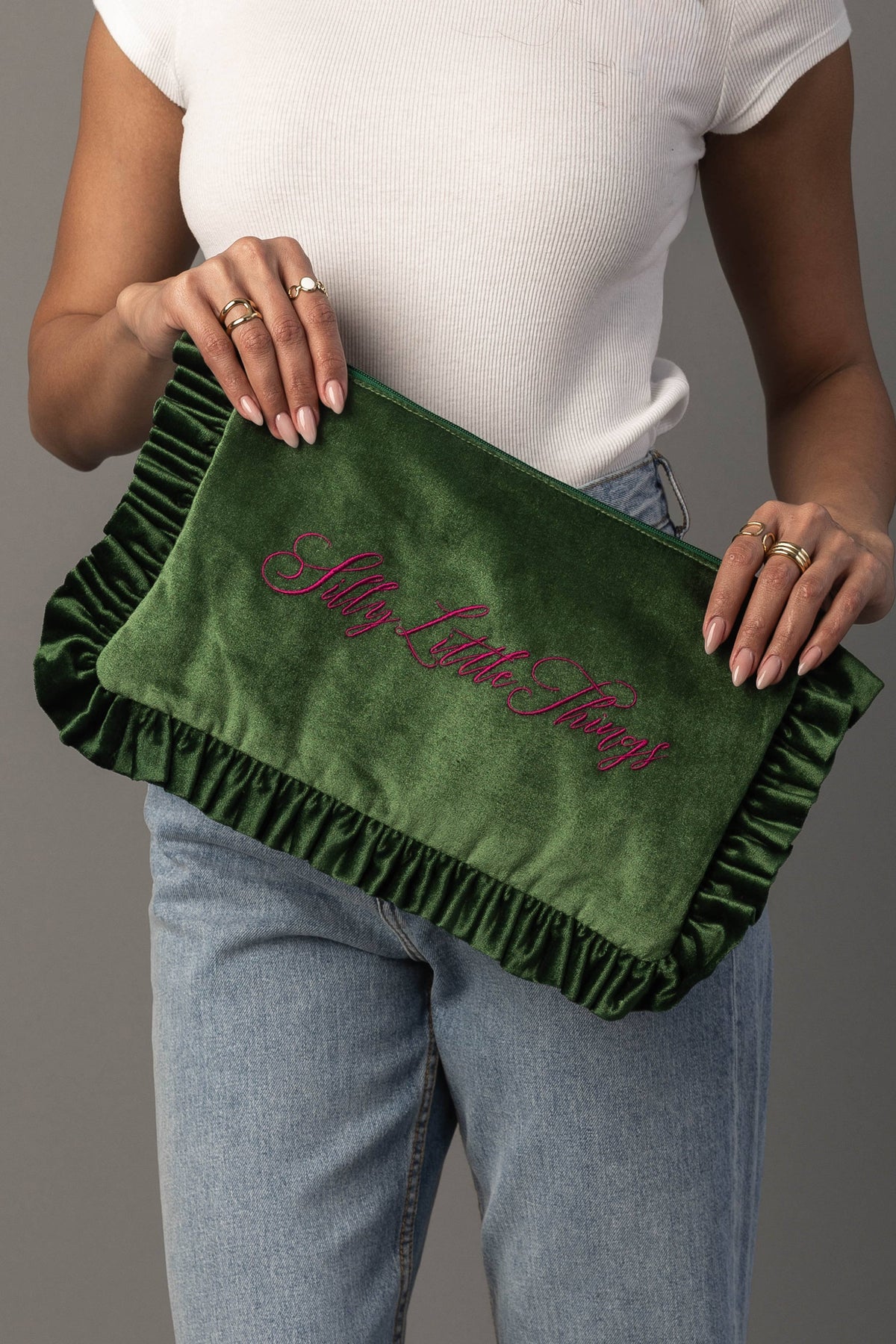 Panache Ruffle Pouch