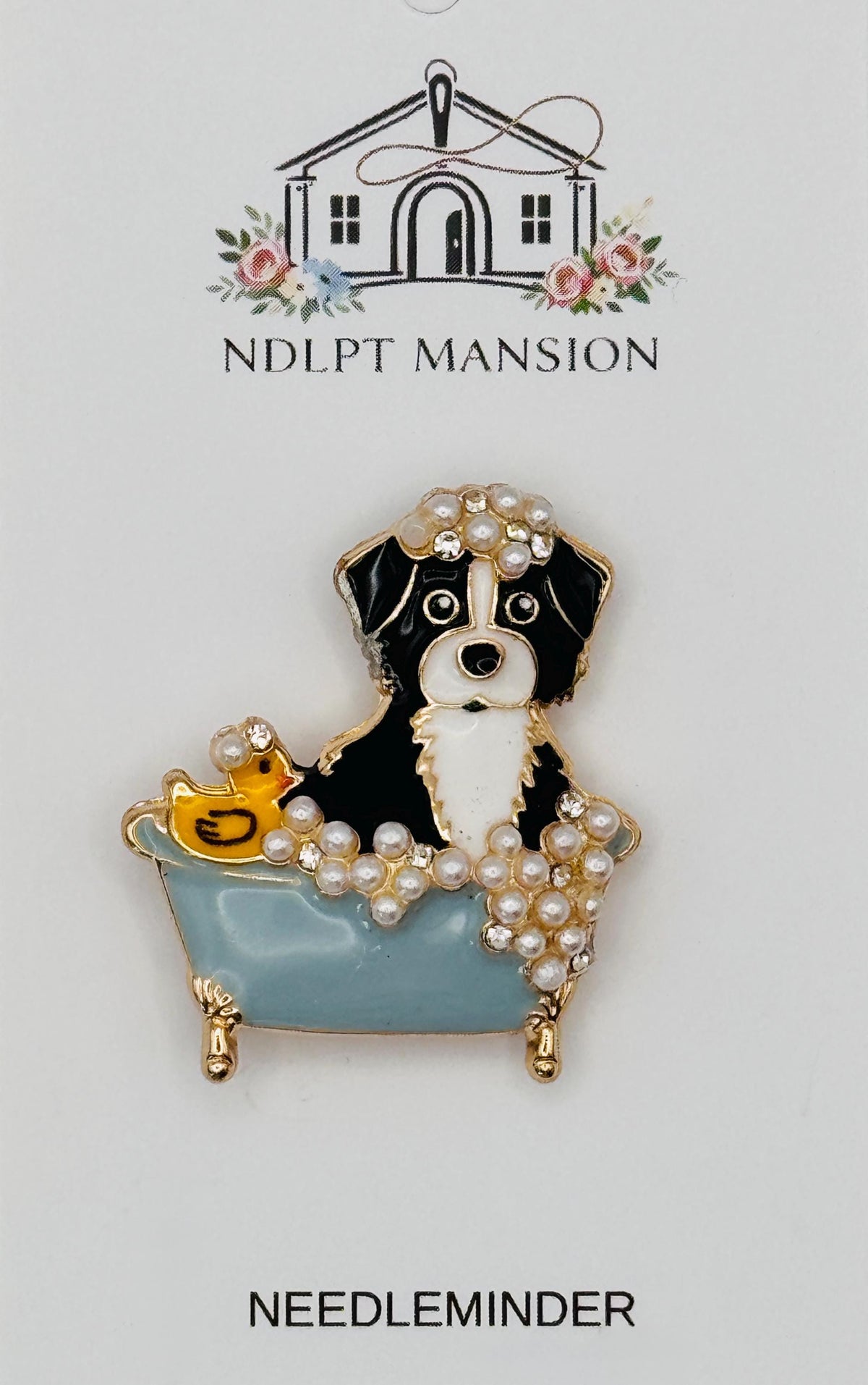 Dog in Bathtub Jeweled