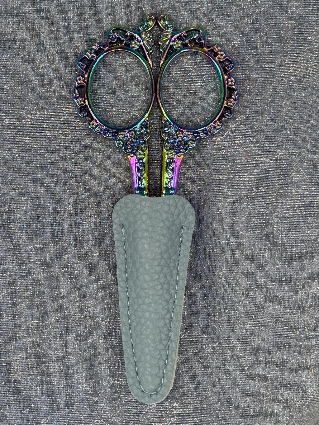 Retro Zakka Antique Embroidery Scissors with Sheath