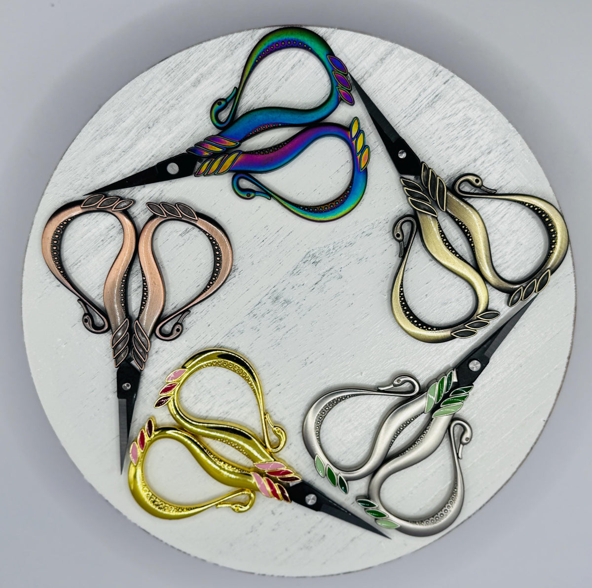 Vintage Inspired Swan Embroidery Scissors