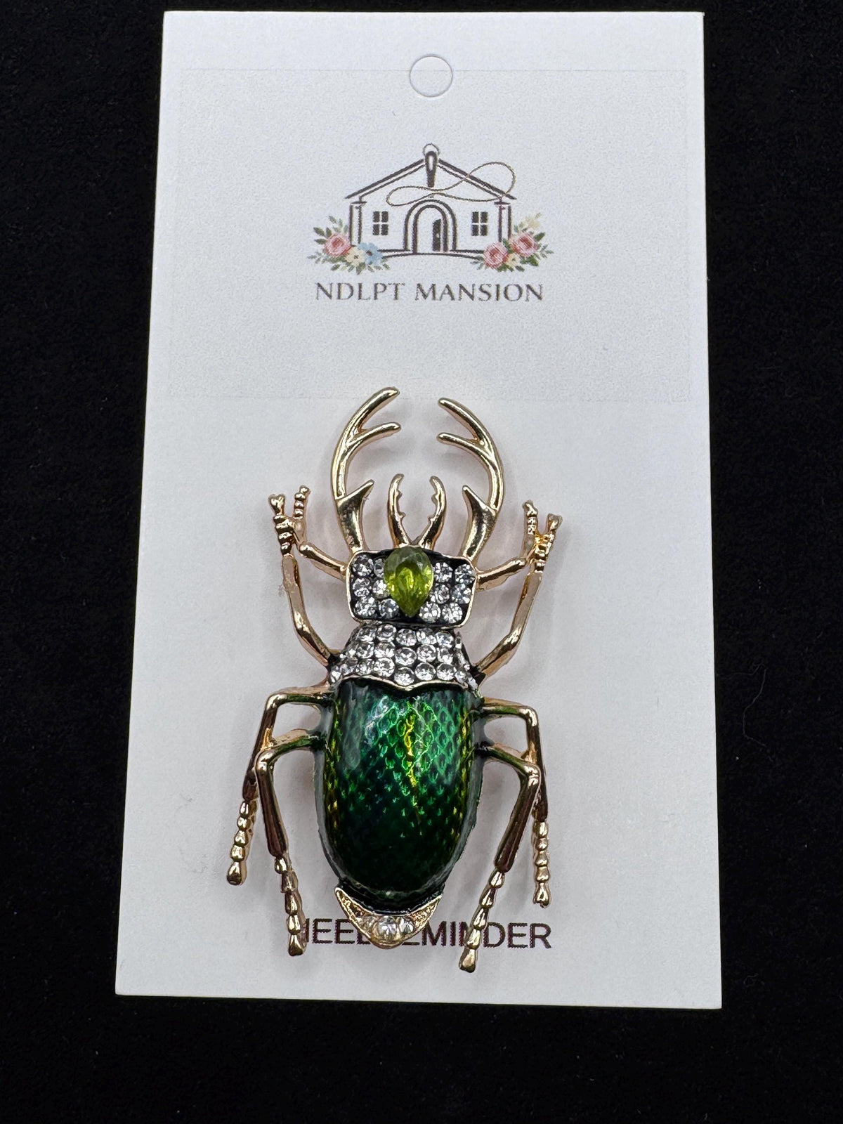 Green Beetle Jeweled
