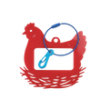 Frayme Works Bag Tag: Chicken: Red