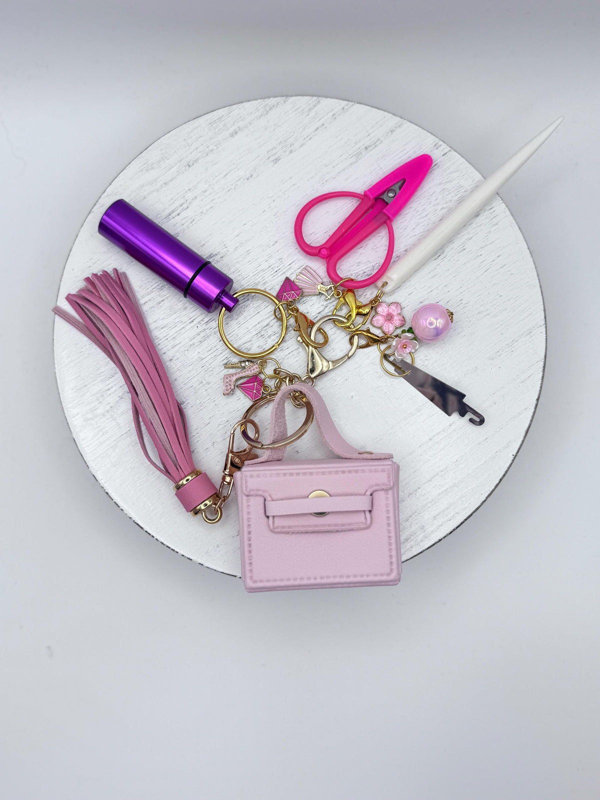 Mini Purse Bag Charm Tool Kit