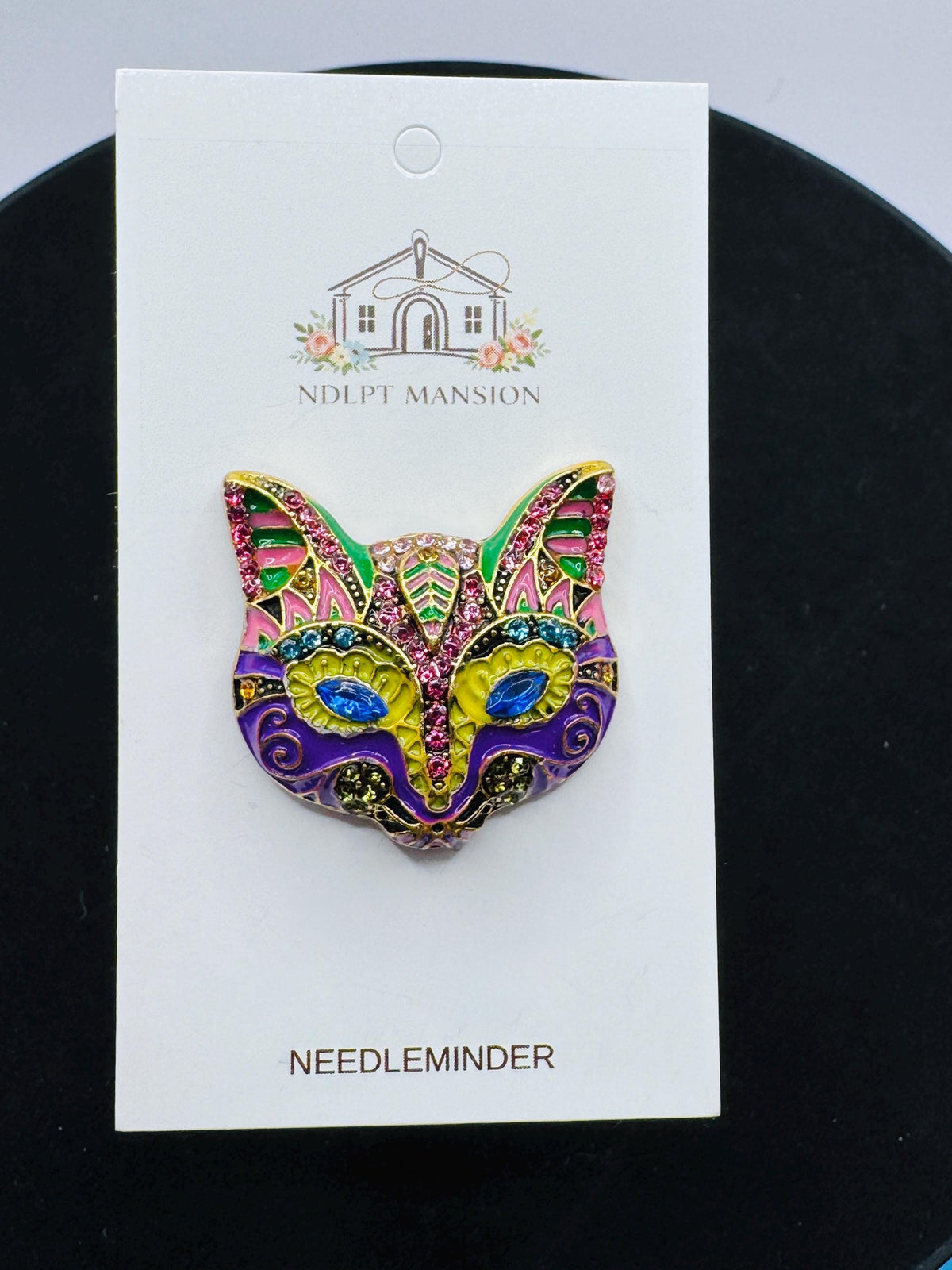 Pink and Purple Cat Deluxe Enamel
