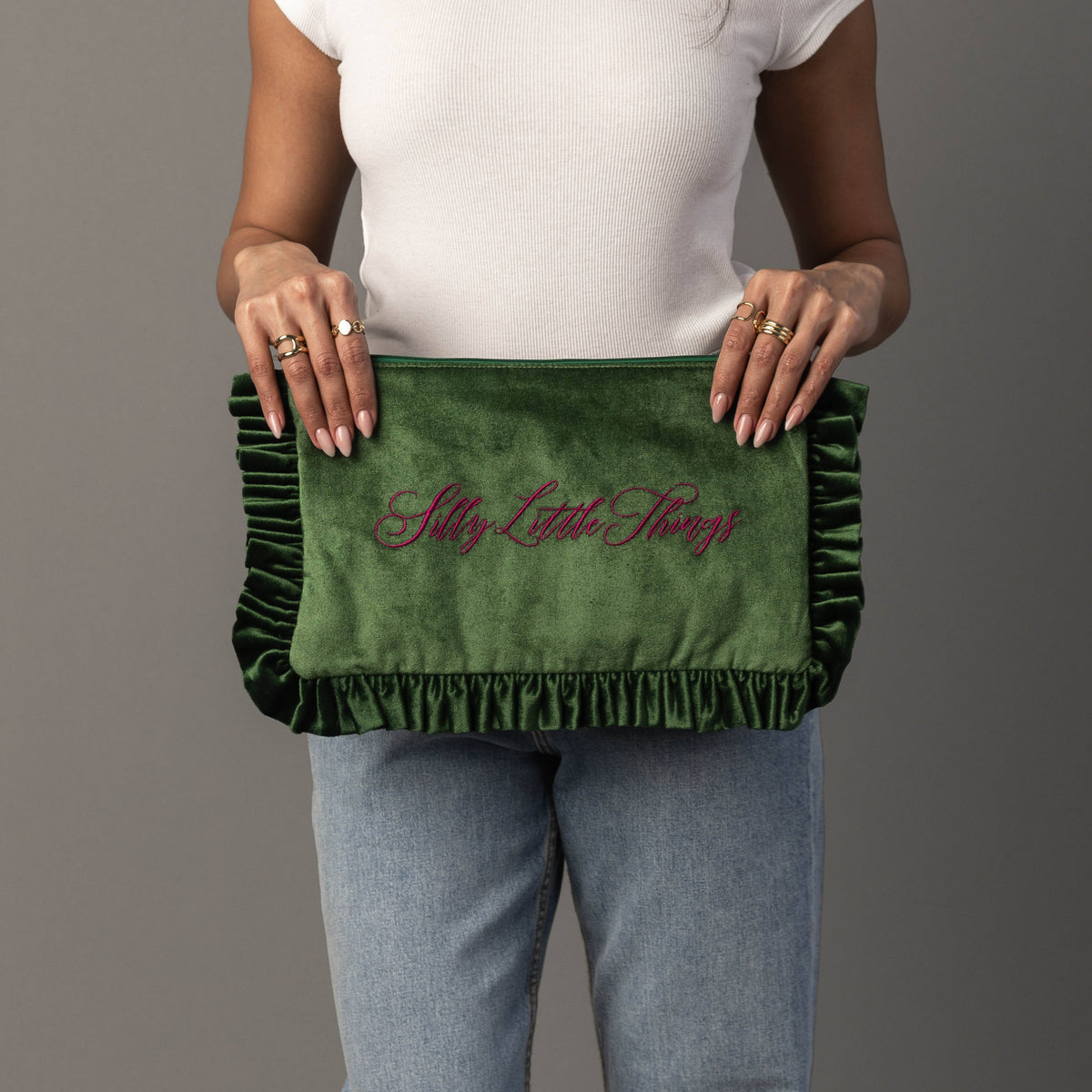 Panache Ruffle Pouch