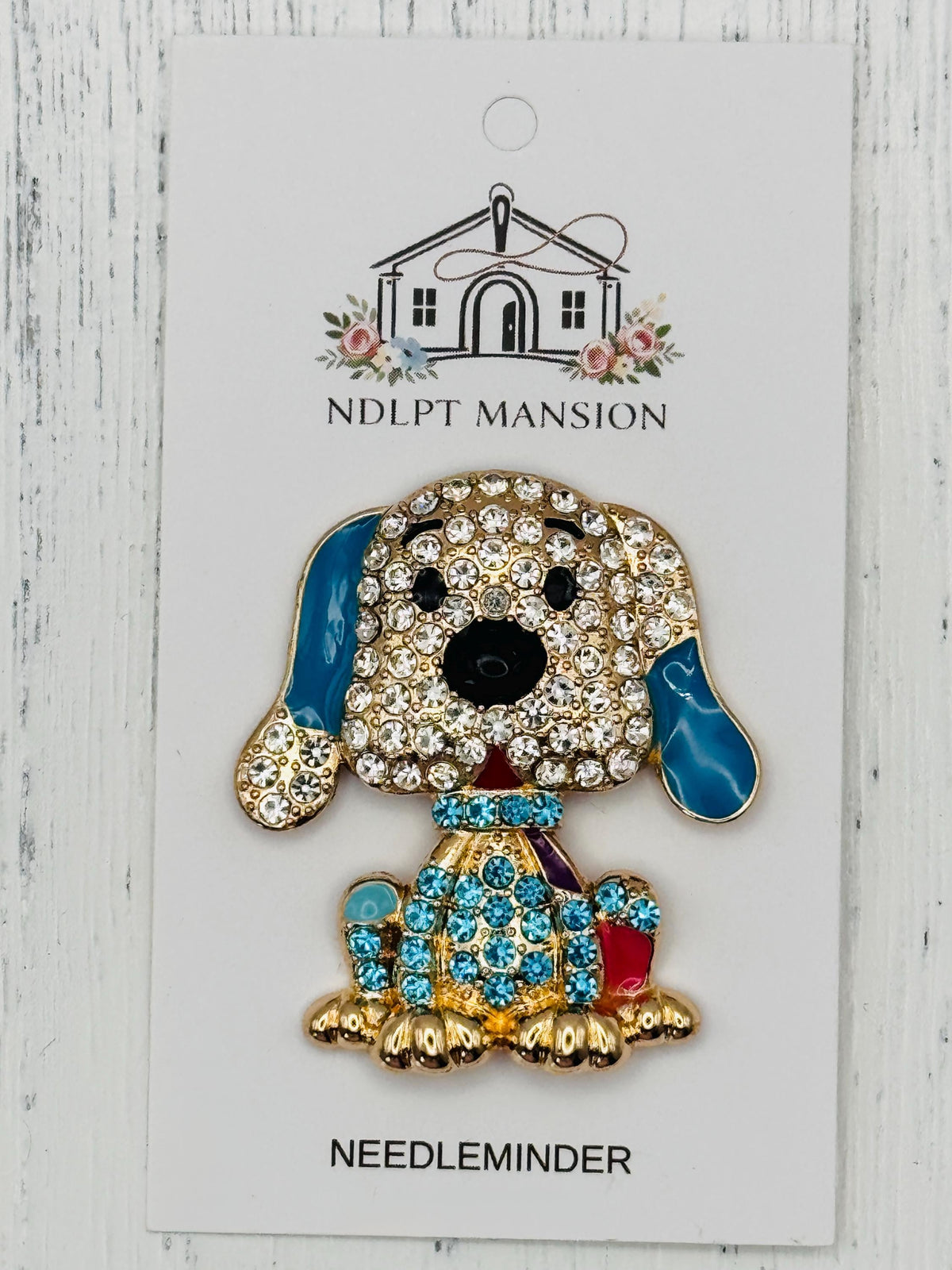 Blue Dog Jeweled