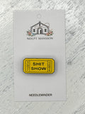 Shit Show Ticket Yellow Enamel