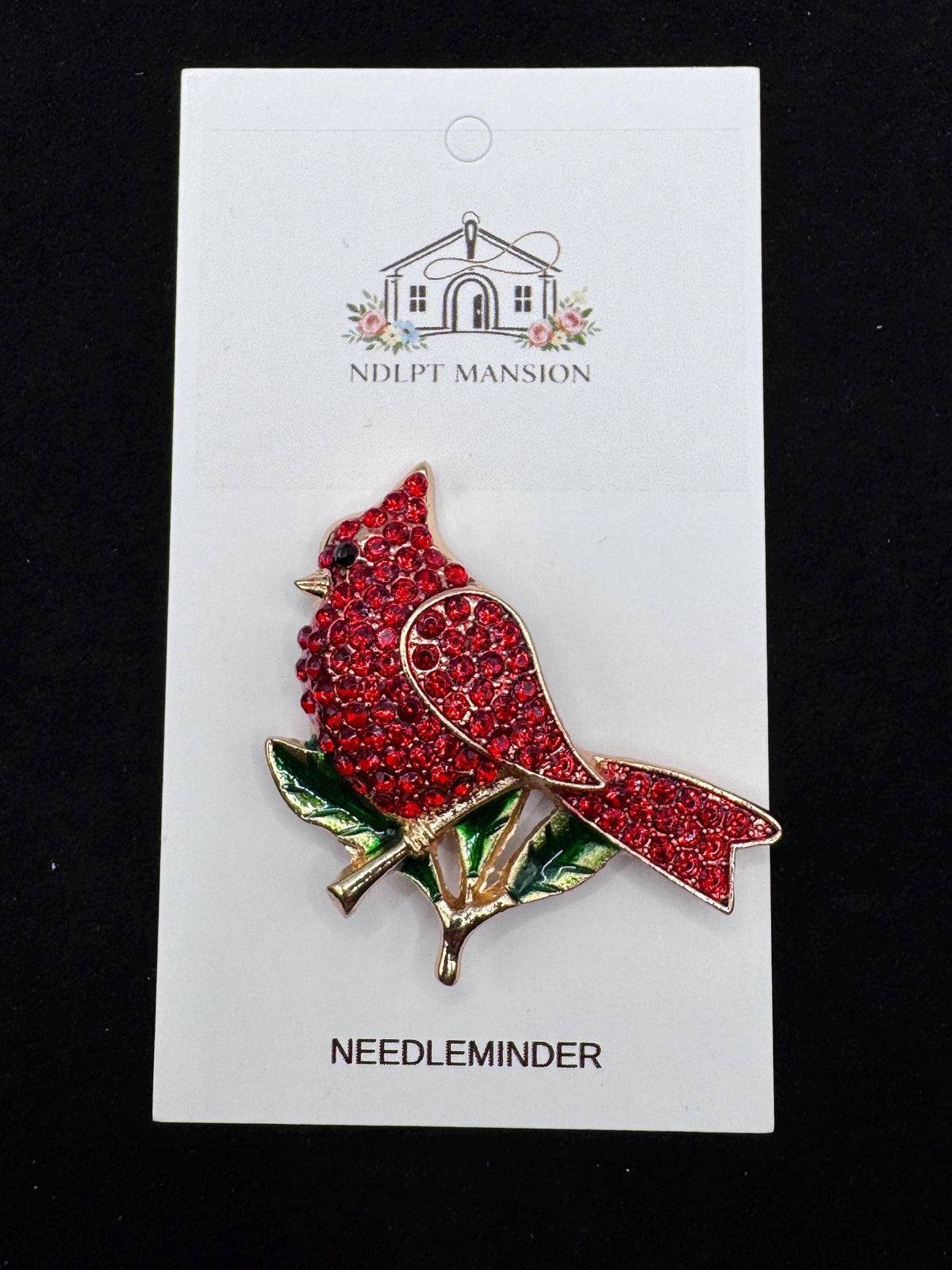 Cardinal on a Branch Jeweled