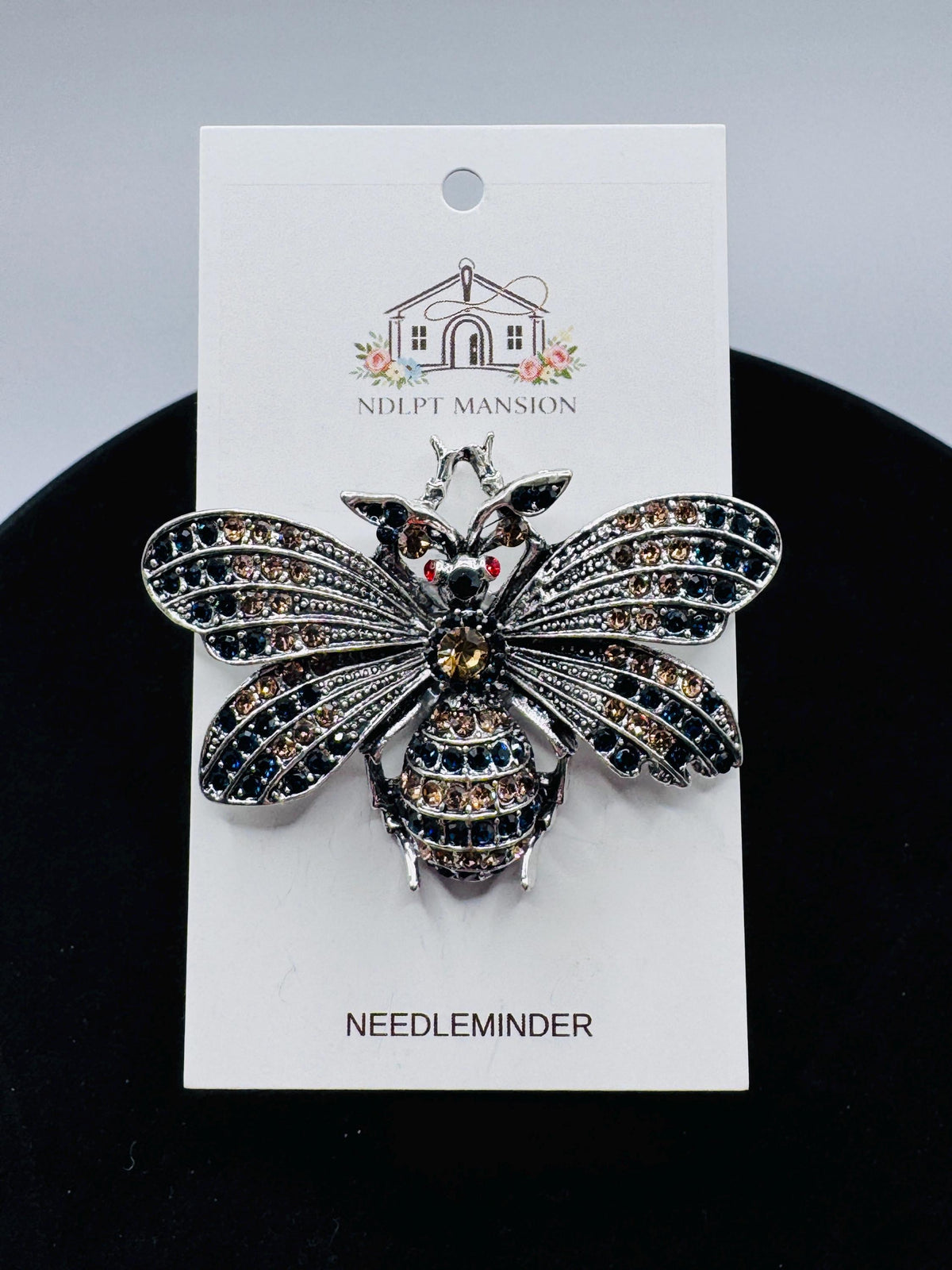 Silver toned Bee Jeweled