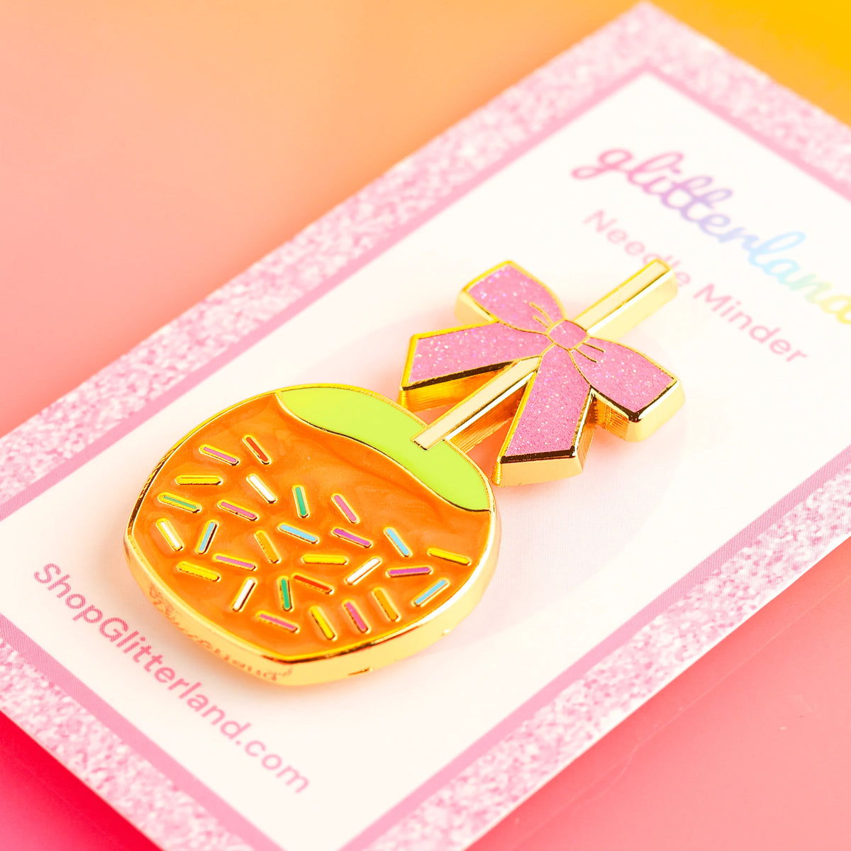 Glitterland Candy Apple Needle Minder
