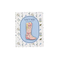 Navy Noo Pink Bow Boot