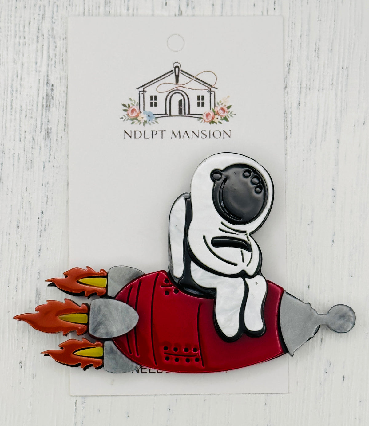 Spaceman on Rocket